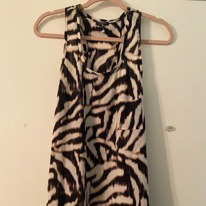 Ann Taylor Racerback Printed Tank